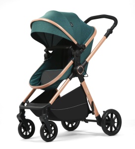 Carucior bebelusi 2 in 1 cu landou transformabil ,husa picioare si geanta Bloom Go BPT FNF7 Vernil - Img 5