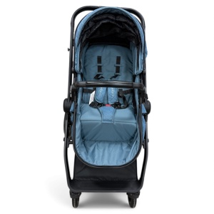Carucior copii 2 in 1 cu maner reversibil si landou transformabil Baby C. Premium Albastru BPTX2S - Img 10