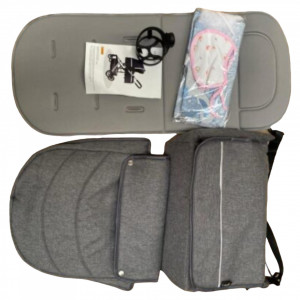 Carucior copii 2 in 1 transformabil F7T Albastru Navy - Img 6