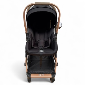 Carucior copii 3 in 1 cu landou tranformabil in sport si scoica auto FlexiGo Black BPT-A10 - Img 9
