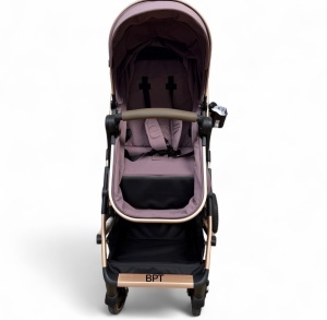 Carucior copii 3 in 1 cu landou tranformabil in sport si scoica auto FlexiGo Purple BPT-A10 - Img 5