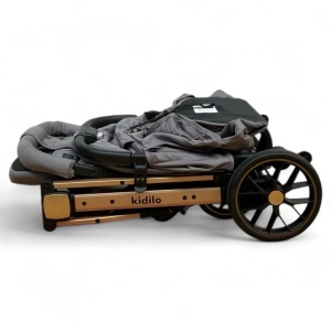 Carucior Sport Pliabil Kidilo Plus 10C Gri Sistem Troller Plasa Tantari - Img 8