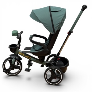 Tricicleta Copii Cu Pozitie De Somn Scaun Rotativ Sunete Si Lumini BPT620 Blue Cool - Img 2