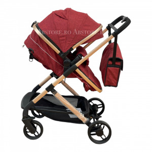 Carucior 2 in 1 transformabil Tesy Red - Img 6