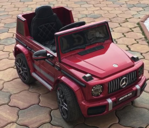 Masinuta electrica cu telecomanda MERCEDES G 63 Amg Roșu - Img 2