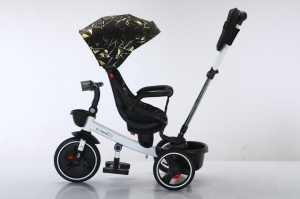 Tricicleta copii COOL Trike Gold, pozitii somn, roti de silicon 01 - Img 7