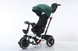 Tricicleta Copii COOL Trike Green, Pozitii Somn, Roti De Silicon 01 - Img 1