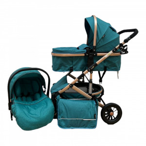 Carucior 3 in 1 LS Baby F2T Green transformabil - Img 2