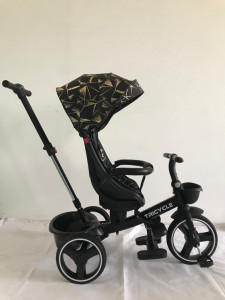 Tricicleta Cool Yzzy Trike Gold Roti Silicon Compactabila 01 - Img 6
