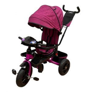 Tricicleta Copii DODO Trike Mov Pozitii Somn Roti De Cauciuc Scaun Rotativ - Img 3