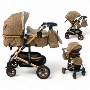 Carucior copii 2 in 1 Baby C. Gridd cu Geanta si Husa Picioare - Img 1