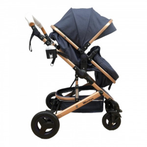 Carucior copii 2 in 1, Wonfuss Gold- Jeans, transformabil - Img 4