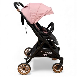 Carucior copii cu maner reversibil Angel Roz - Img 2