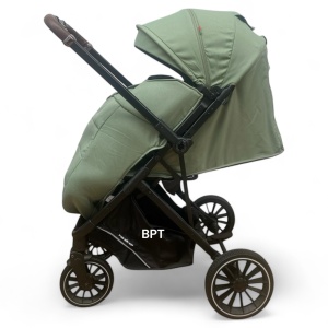 Carucior sport tip troller cu maner reversibil,husa si ghiozdanel Kidilo Smart BPT6530B Vernil - Img 2