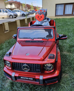 Masinuta electrica cu telecomanda MERCEDES G 63 Amg Roșu - Img 3