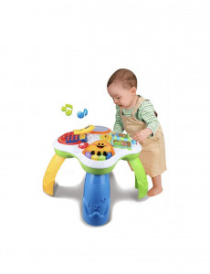 Masuta interactiva de activitati educative pentru bebelusi 91102 este foarte antrenanta pentru cei mici, viu colorata, angajeaza copiii in multiple activitati. Varsta recomandata: 18 luni + - Img 3