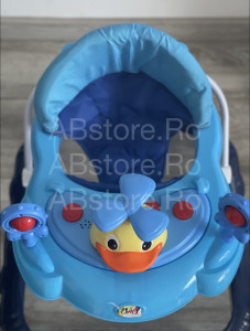 Premergator/ Rotobil, cu roti silicon, sunete,GoBe Albastru - Img 3