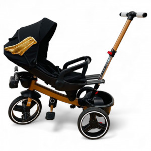 Tricicleta Copii Cu Pozitie De Somn Scaun Rotativ Sunete Si Lumini BPT620 Gold Wings Plus - Img 2