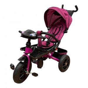 Tricicleta Copii DODO Trike Mov Pozitii Somn Roti De Cauciuc Scaun Rotativ - Img 4