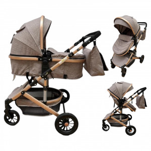 Carucior 2 in 1 transformabil F7T Sand - Img 1