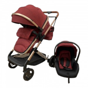 Carucior 3 în 1 transformabil Tesy Red - Img 2