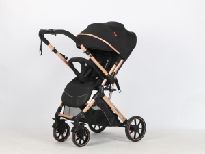Carucior Bebe Tip Troller Cu Maner Reversibil Belecoo Zipy Negru NEW - Img 8