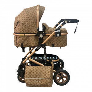 Carucior copii 2 in 1 Baby C. Gridd cu Geanta si Husa Picioare - Img 2