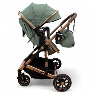 Carucior copii 3 in 1 cu landou tranformabil in sport si scoica auto FlexiGo Green BPT-A10 - Img 5