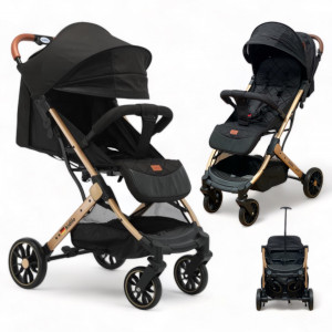 Carucior Sport Kidilo Plus Negru Sistem Troller