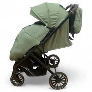 Carucior sport tip troller cu maner reversibil,husa si ghiozdanel Kidilo Smart BPT6530B Vernil - Img 3