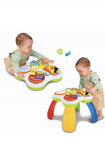 Masuta interactiva de activitati educative pentru bebelusi 91102 este foarte antrenanta pentru cei mici, viu colorata, angajeaza copiii in multiple activitati. Varsta recomandata: 18 luni + - Img 1