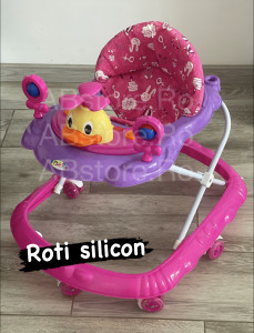 Premergator / Rotobil, cu roti silicon, sunete, GoBe Roz - Img 2