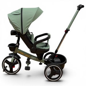 Tricicleta Copii Cu Pozitie De Somn Scaun Rotativ Sunete Si Lumini BPT620 Green Cool - Img 5