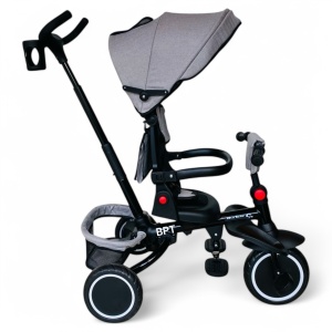 Tricicleta copii pliabila cu pozitie de somn si scaun rotativ Baby C. Trike Grey - Img 2