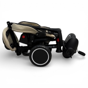 Tricicleta pliabila copii cu pozitie de somn si scaun rotativ Baby C. Trike Crem - Img 10