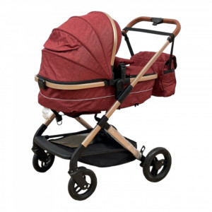 Carucior 3 în 1 transformabil Tesy Red - Img 3