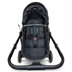 Carucior copii 2 in 1 cu maner reversibil si landou transformabil Baby C. Premium Negru BPTX2S - Img 7