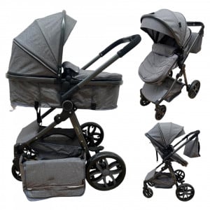 Carucior Copii 2 In 1 Transformabil F8T GRI - Img 1
