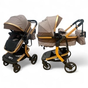 Carucior copii 2 in 1 transformabil Tesy Pro Crem - Img 1