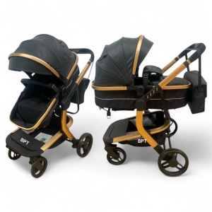 Carucior copii 2 in 1 transformabil Tesy Pro Negru - Img 1