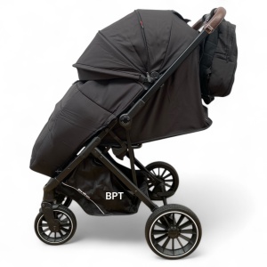 Carucior sport tip troller cu maner reversibil,husa si ghiozdanel Kidilo Smart BPT6530B Negru - Img 2
