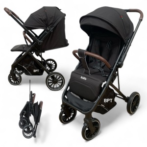 Carucior sport tip troller cu maner reversibil Kidilo Smart Negru - Img 1