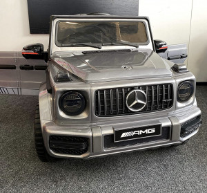 Masinuta electrica MERCEDES G 63 AMG GRI cu telecomanda - Img 2