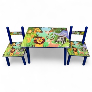 Set masuta cu 2 scaunele copii Jungle BPTW22 - Img 2