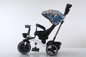 Tricicleta COOL Trike Happy, pozitii somn, roti de silicon 01 - Img 4
