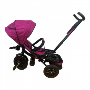 Tricicleta copii cu scaun reversibil si spatar reglabil Mov 5099 Turbo - Img 5