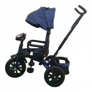 Tricicleta Copii Poziții Somn DODO Trike Jeans Roti De Cauciuc Scaun Reversibil - Img 2