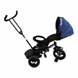 Tricicleta cu pozitii de somn, jucarie interactiva tip masinuta, Strilly Jeans - Img 2