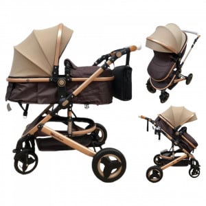 Carucior 2 in 1, Wonfuss Brown, transformabil - Img 1