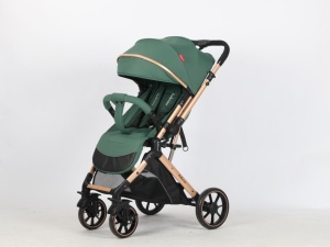 Carucior Bebe Tip Troller Cu Maner Reversibil Belecoo Zipy Vernil NEW - Img 8